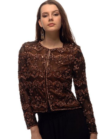 Brown Cropped Jacket - Shop Online | StyleWe